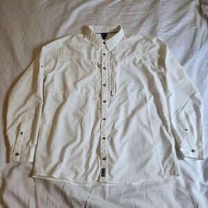 Patagonia Sol Patrol Men's Long-Sleeved 50+UPF Fishing Shirt Off-White Size XL